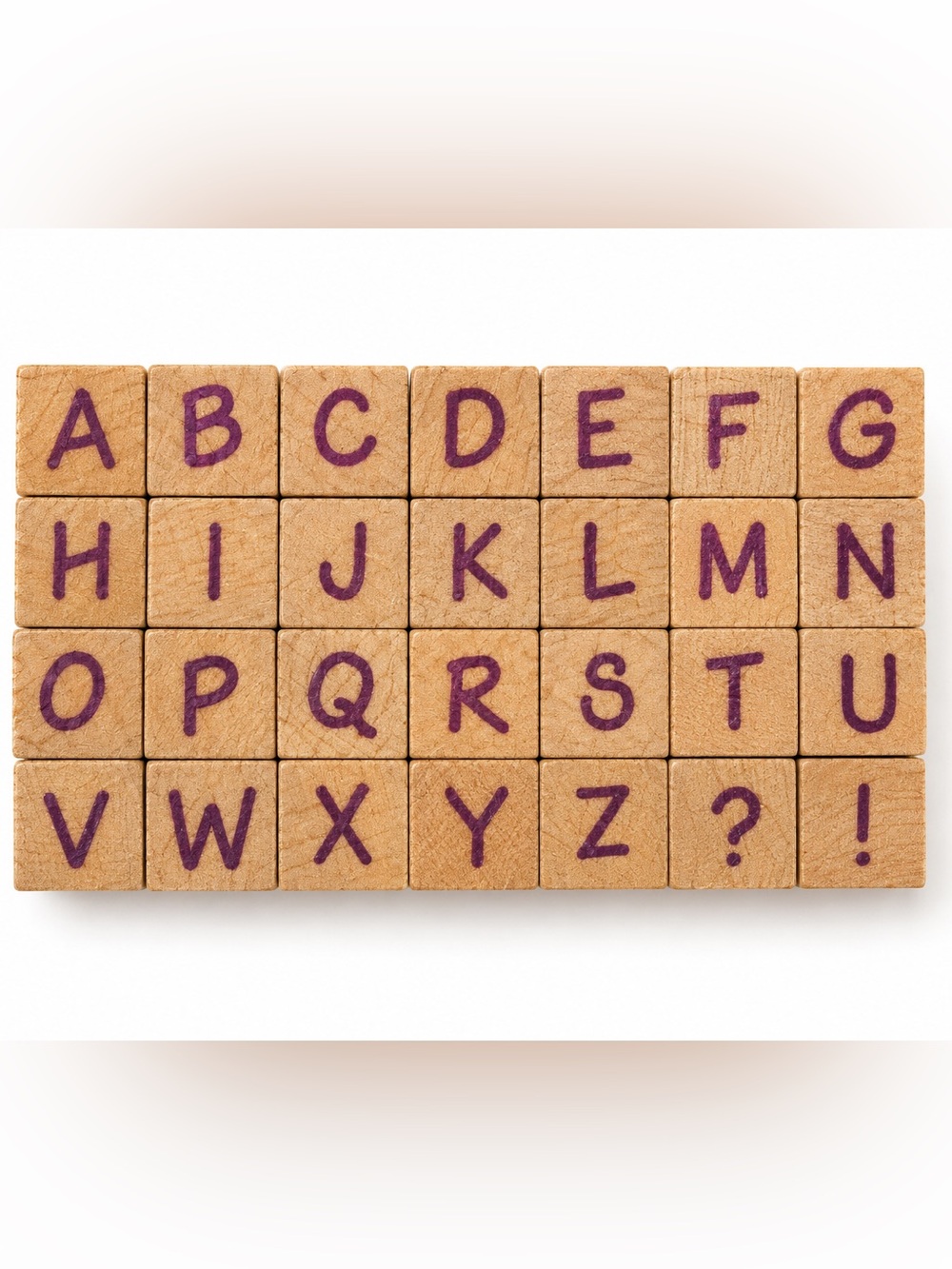 Hero Arts Tiny Classic Letters Wooden Alphabet Stamp Set